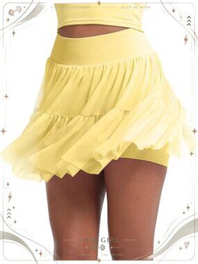Pleated High Waisted Tennis Skort with Seamless Shorts & Pockets
